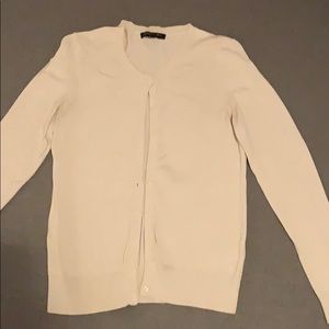 White Banana Republic Long Sleeve Cardigan